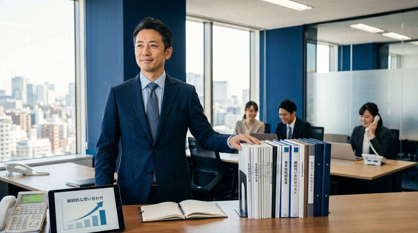 積み上がった集客資産から継続的に問い合わせが入り前を向く経営者